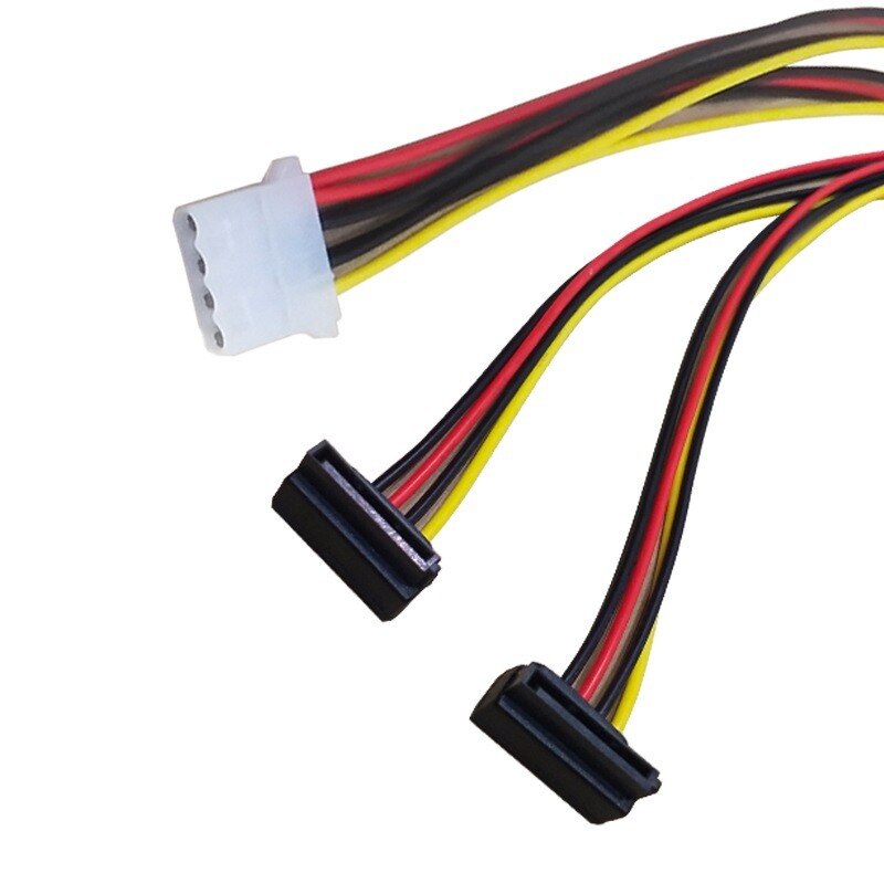 Sata Grote 4PIN Hard Drive Kabel Een Voor Twee Power Cords Plug Cords Netsnoeren Computer Draden