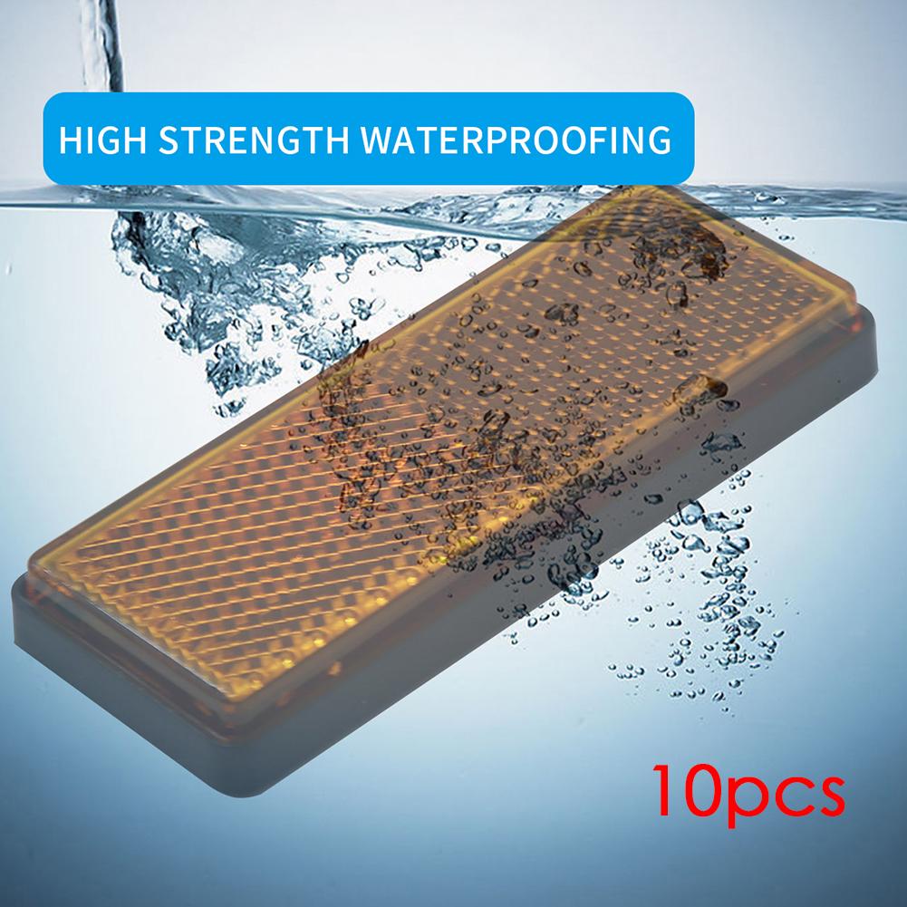 10 Stks/set Amber Oranje Stok Op Lijm Reflectoren IP67 Voor Vrachtwagen MGO3