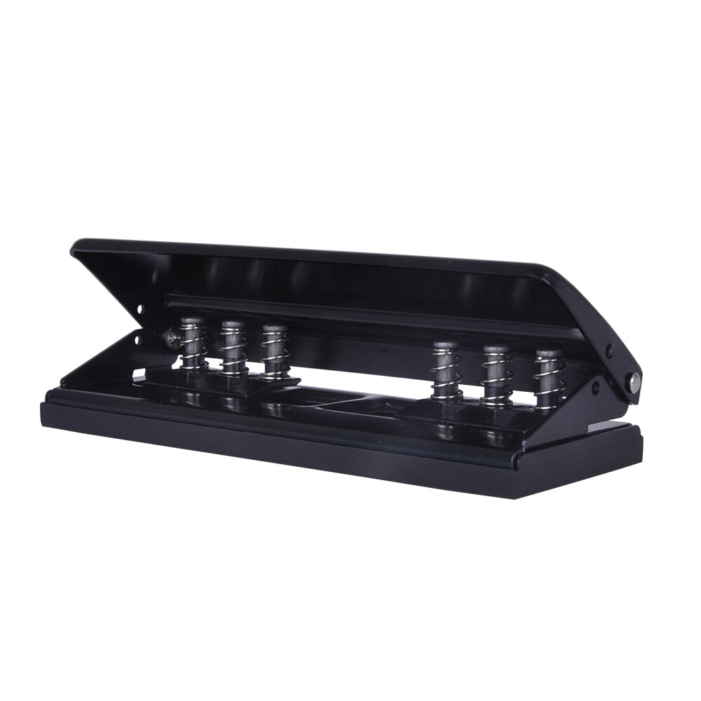 Adjustable 6-Hole Desktop Punch Puncher for A4 A5 A6 B7 Dairy Planner Organizer Six Ring Binder with 6 Sheet Capacity