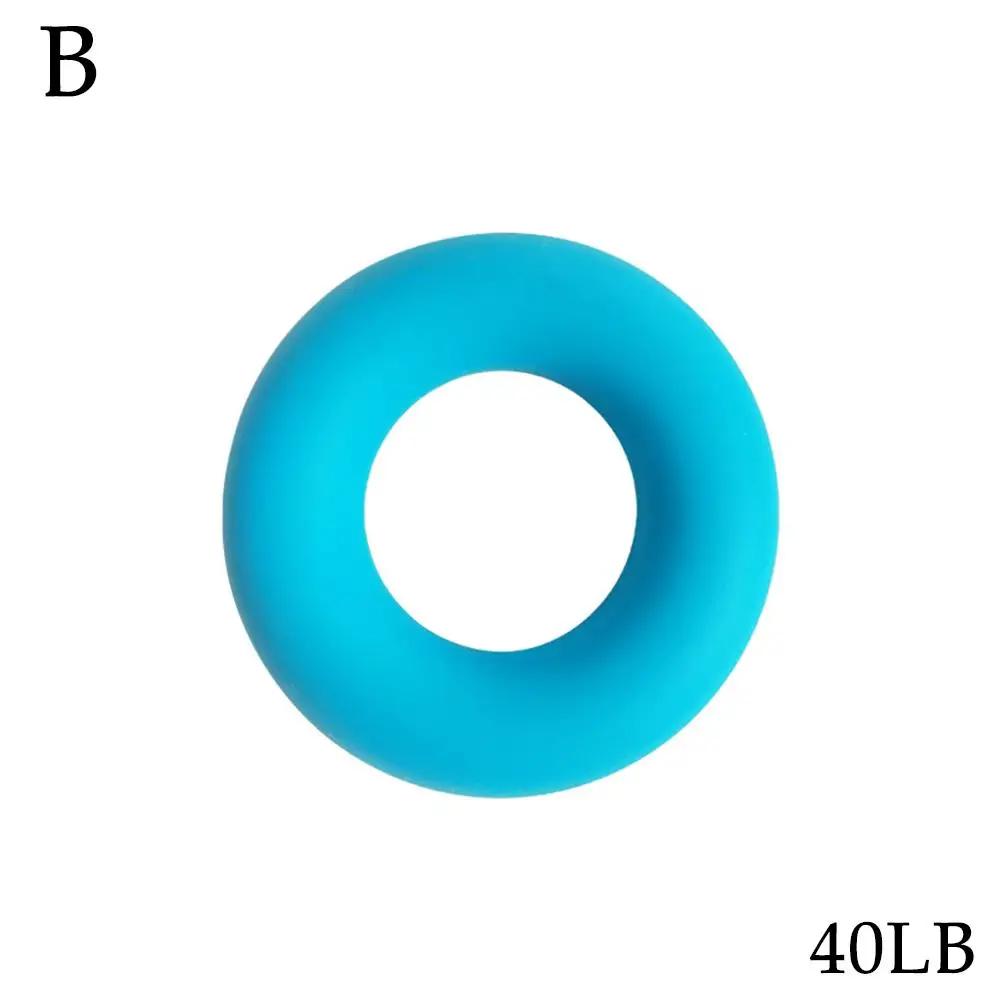 Silicone Grip Strengthener Effective Finger Strength Hand Tool Stress Equipment Training Gym Fitness Relief Exercise H J8N8: Blue
