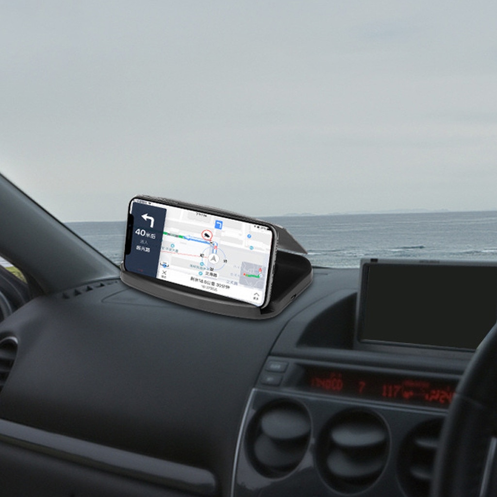 Cabeza HUD de velocidad para coche, pantalla Universal hacia arriba, proyector de navegación para teléfono inteligente, soporte para GPS HUD, soporte para teléfono, proyector GPS