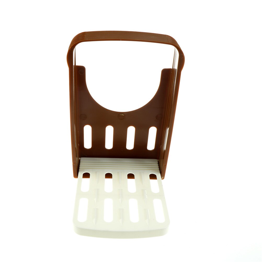 ABS Resin Bread Cutter Loaf Toast Slicer Coffee Color Practical Kitchen Slicing Guide Cutting Tool