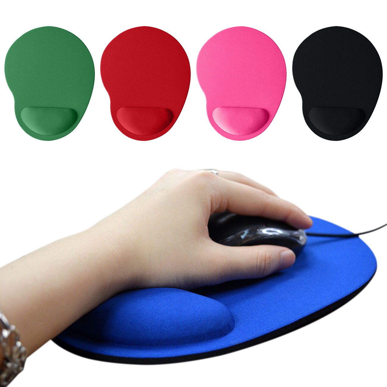 Maus Pad Mit Handgelenk Rest Für Laptop matt Anti-Unterhose Gel Handgelenk Unterstützung für PC Macbook Laptop Computer EVA Armbinde Maus Pad