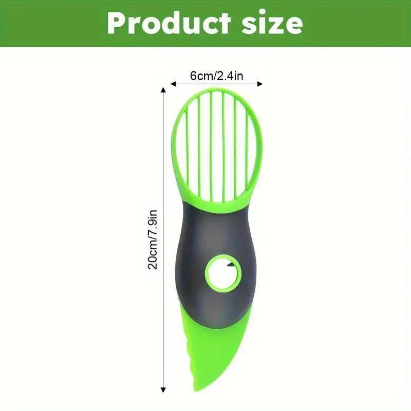 3-in-1 Avocado-Schneider und -Entkerner - Professionelles Küchengerät mit Edelstahlklinge und ergonomischem Griff für müheloses Obstschneiden: Ursprünglich Titel
