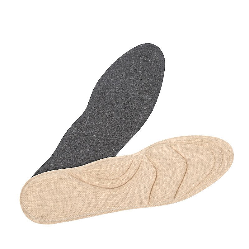 4d flock memory foam -ortoottinen pohjallinen holvikaaria tukevat ortopediset pohjalliset kenkiin litteäjalkojen jalkojen hoitopohja kengän ortopediset pehmusteet: Aprikoosi