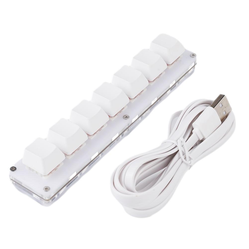 Mini 7 Key Custom OSU Keypad USB Wired White Programmable Macro Mechanical Keyboard For Gaming Working DIY Macropad