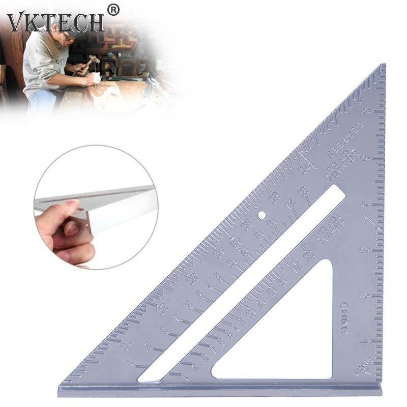 7inch Aluminum Speed Square Triangle Angle Protractor Measuring Tool Multi-function Protractor Angle Measurment