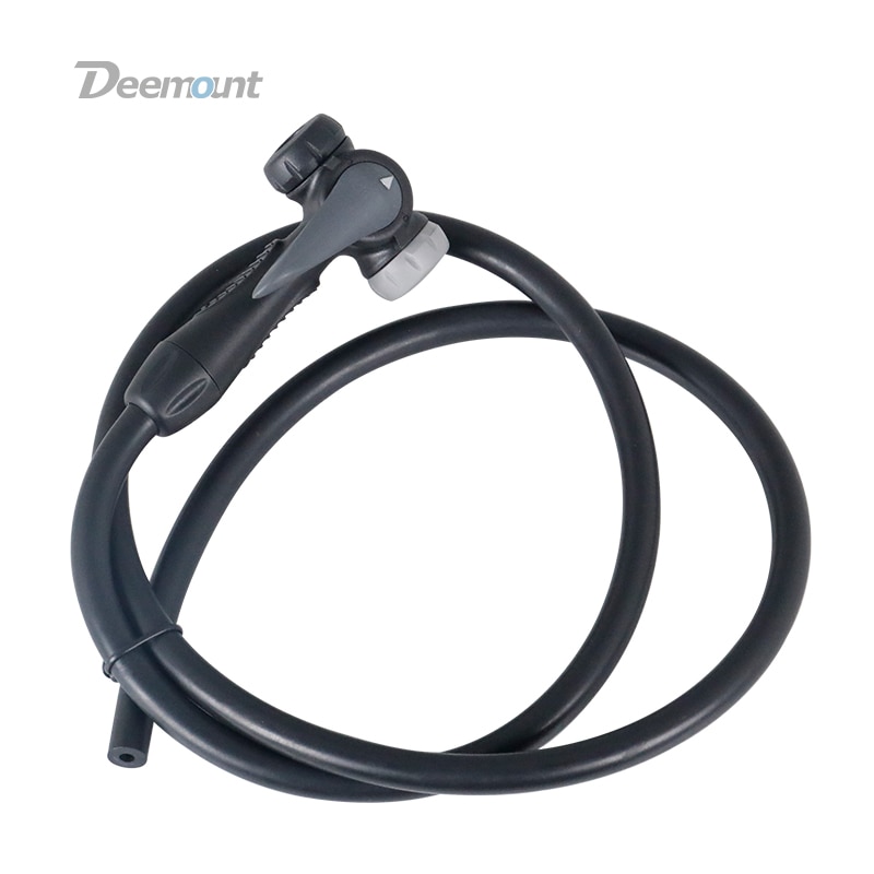 Deemount Fiets Pomp Adapter W/Duim Slot 100 CM Slang Dia. 10mm 4mm Twin Kleppen Schrader Presta F/V A/V Cycle Air Inflator DVN