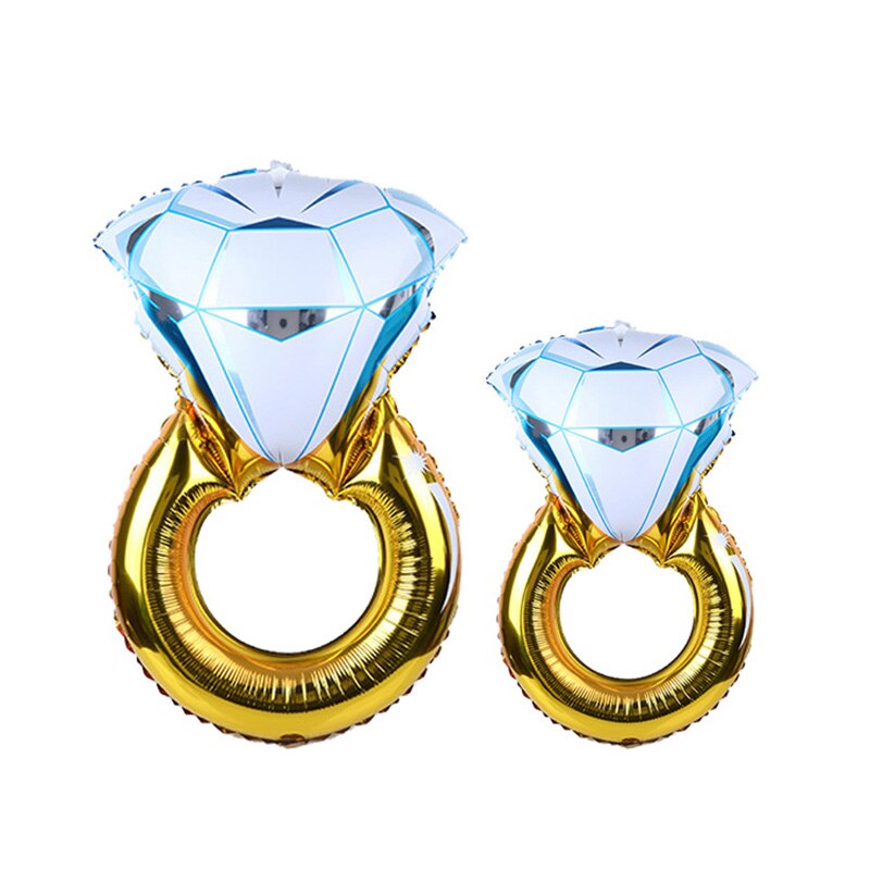 1pc Big Diamond Wedding Ring Balloons and I Do' Engagement Ring Foil Helium Balloons Bachelorette Anniversary Party Decorations