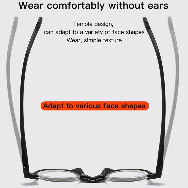 VCKA Round Half-frame Reading Glasses women Men Ultra Light Portable Personality Comfortable Presbyopic Eyewear +1.00 to +4.00