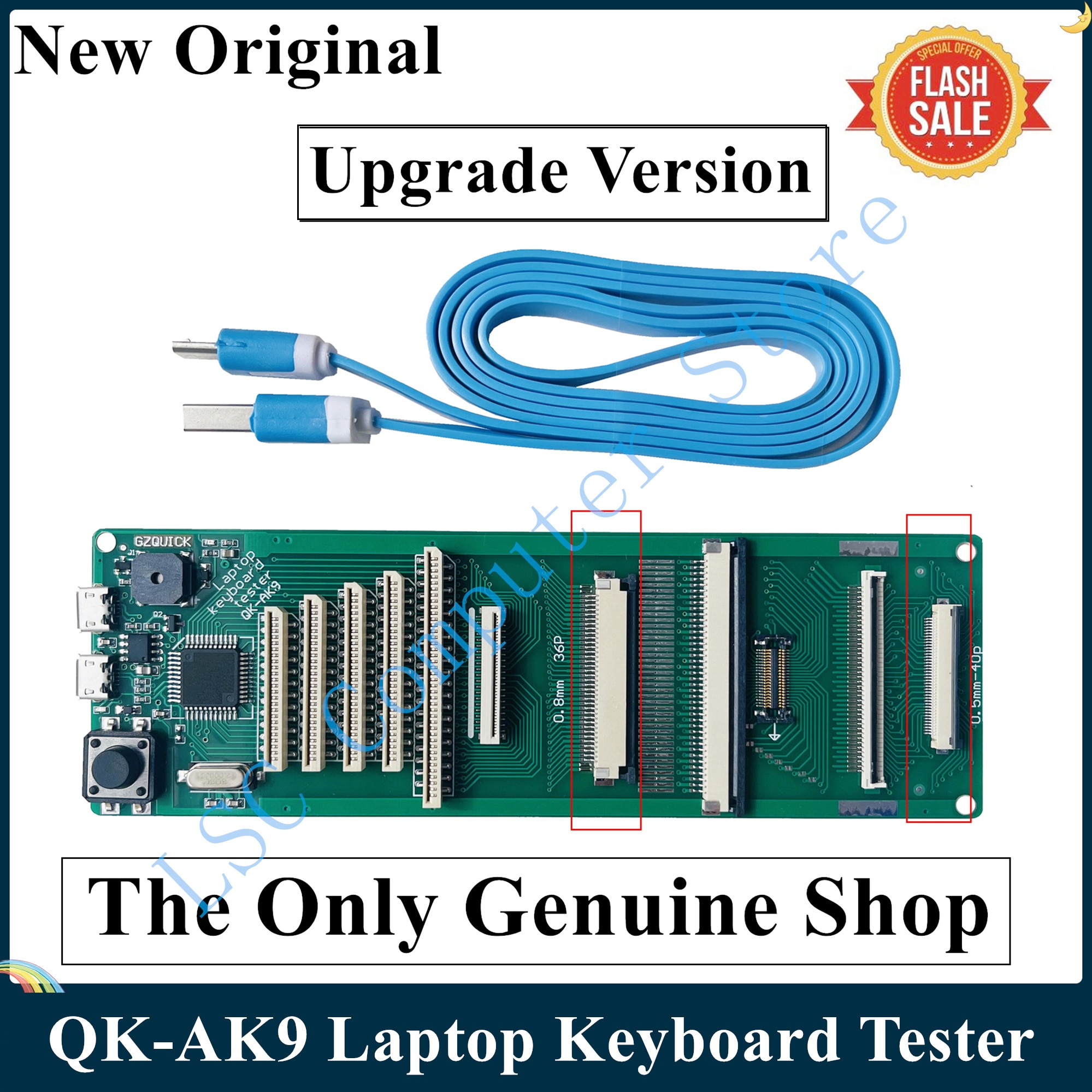 LSC Original QK-AK7 QK-AK9 Laptop Keyboard Tester Testing Device Machine Tool USB Interface With Cable Fast