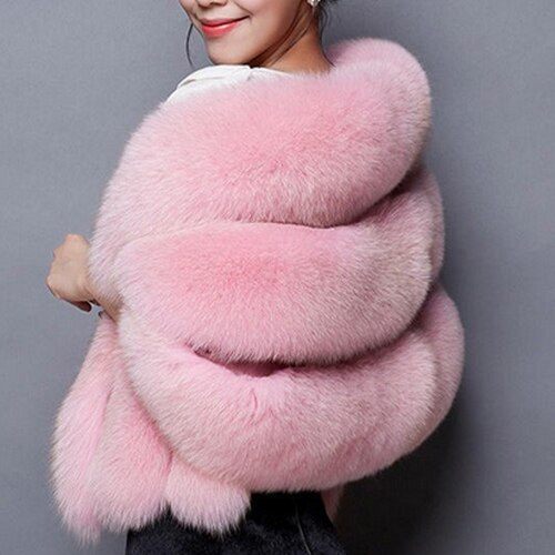 Women Bolero Bridal Shawl Faux Fur Wrap Bolero Wedding Cape Bridal Shawl Fur Cape Winter Ivory Bridal Cloak Bolero: Pink