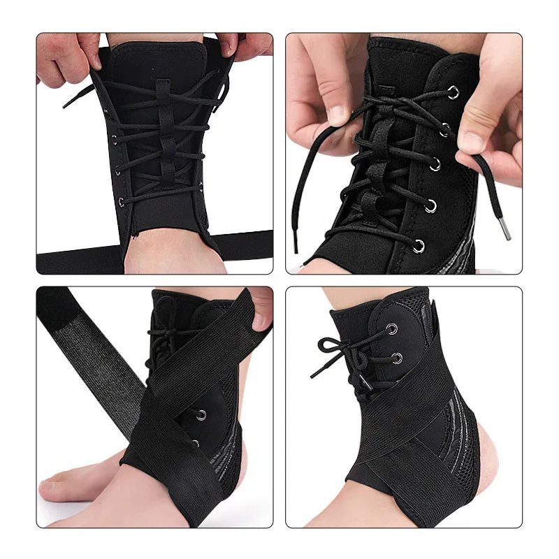 1 PCS Sport Knöchel Unterstützung Verstauchung Knöchel Hosenträger Fuß Brace Lace Up Verstellbaren Riemen Knöchel Schutz Fuß Varus Korrektur