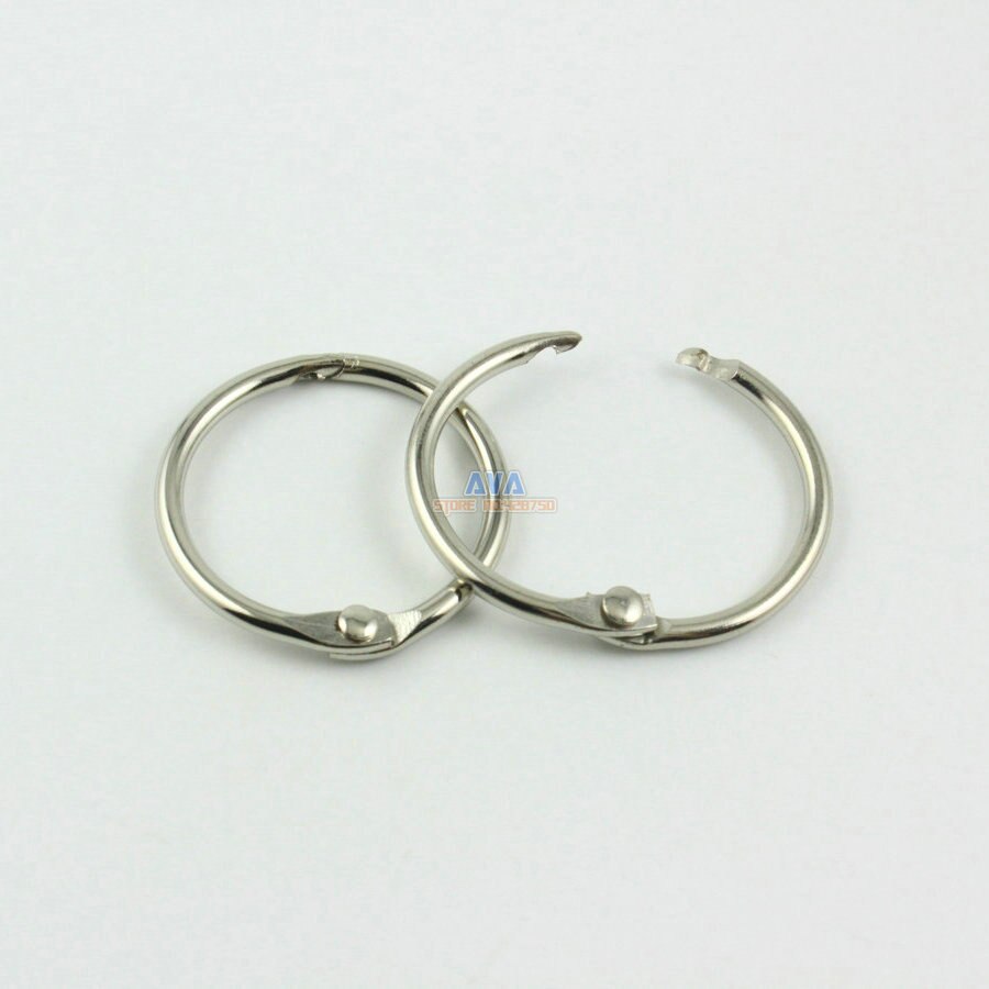 50 Pezzi 25mm Metallo Tende Anelli per Tende Anelli Aperti Scorrevole Anelli Gancio