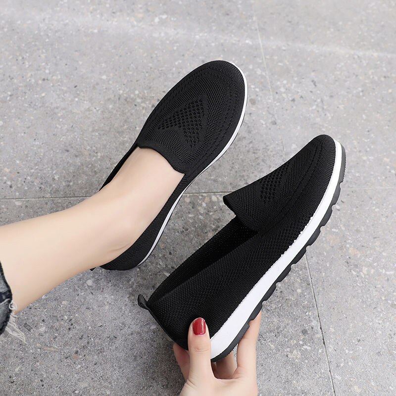 Vrouwen Schoenen Casual Sneakers Dames Gebreide Mesh Ademend Slip Gevulkaniseerd Schoenen Sok Herfst Platform Mode Vrouwelijke Wandelschoenen