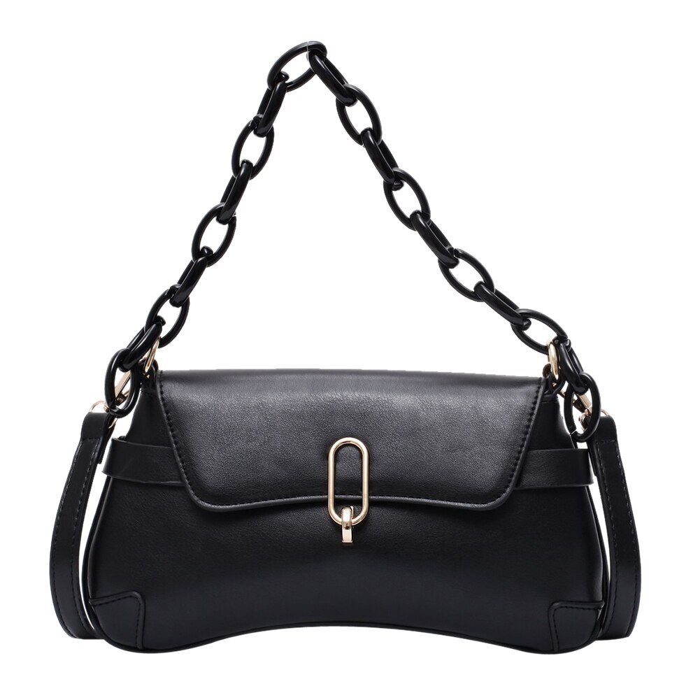 PU Leather Women Shoulder Messenger Bag Ladies Retro Totes Purse Handbag for Outdoor Shopping Traveling Ornaments: Black