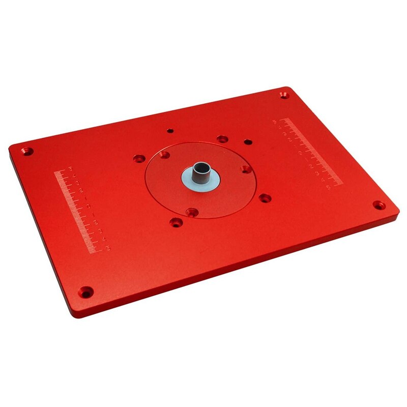 Universele Router Tafel Zagen Bankjes Insert Bodemplaat Kit Red Board Trimmen Machine Flip Boord Zagen Houtbewerking