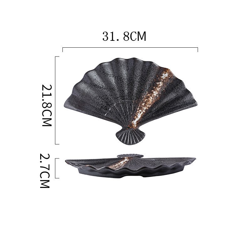 Neuheit Japanischen Sector Platte Steak Westlichen Lebensmittel Platte Keramik Platte Haushalt Porzellan Platte Geschirr Schüsseln Und Platten: B 13inch