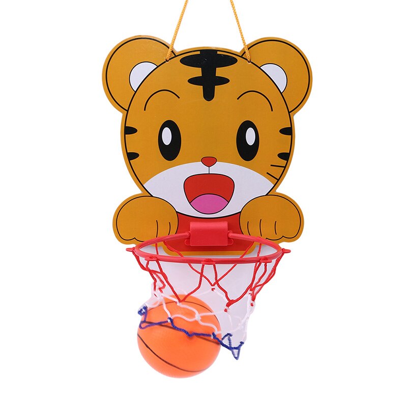 Baby basketball set Hanging type frame Baby toys kids Sports toys rinquedos Simple Portable basketball kids games toys: tiger basketball set