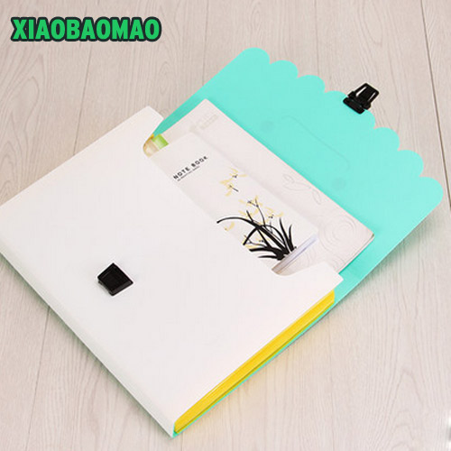 Cute student school Expanding Wallet Convenient Category Management folder square folders package shape Expanding Walle