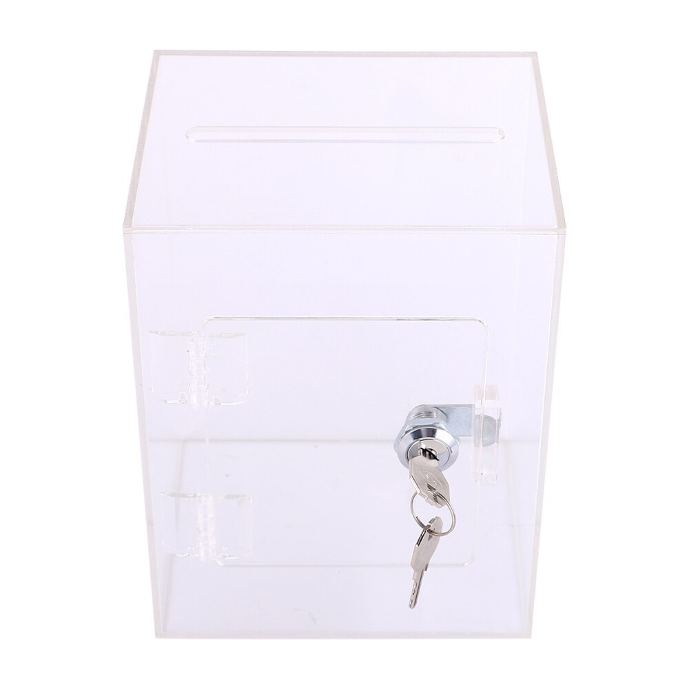 1pc Acrylic Box Box Clear Donation Box Complaint Box Fundraising Box Suggestion Box for Survey