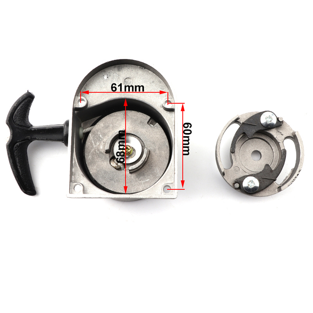 Pull Starter Aluminum Low Noise Efficient For 496cc 50cc 60cc 66cc 80cc 2 Stroke Engine Motorized Bicycles Starter Assy