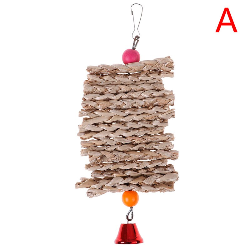 1 sztuk kolorowe zabawki dla papug z naturalnego drewna dla zwierząt domowych zabawka robić żucia dla papugi ptak zabawkowe klatki dla dużych papug: A