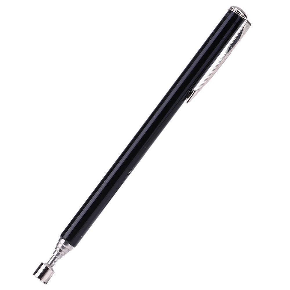 Herramienta de recogida magnética ajustable tornillos extensibles varilla de acero inoxidable varilla de recolección cromada telescópica portátil O6R2