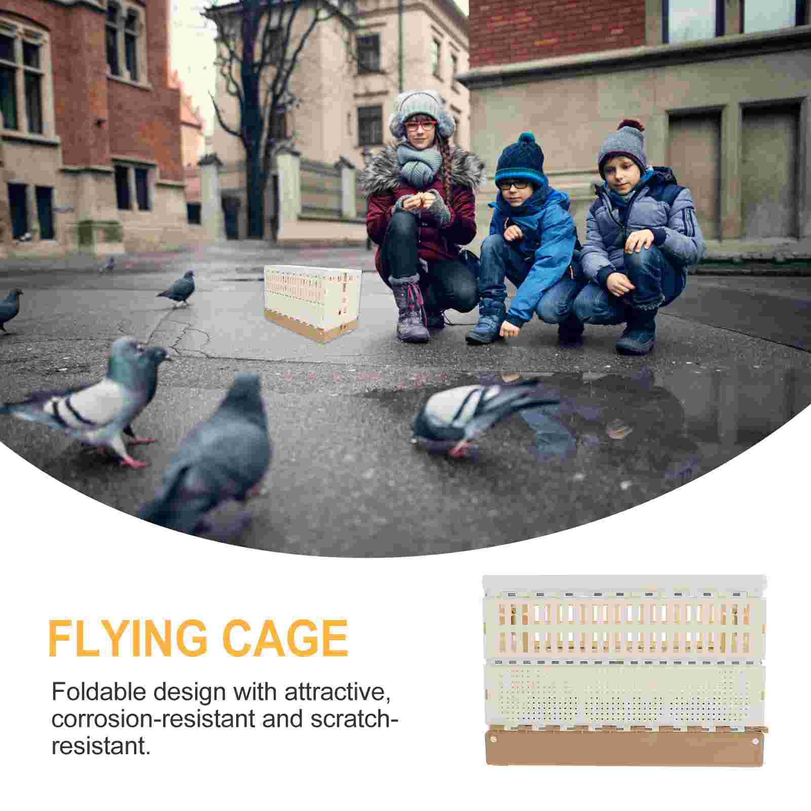 Pet Cage Plastic Pigeon Cage Foldable Pigeon Cage Pet Supply Training Cage for Pigeons Kitten Puppy Rabbit