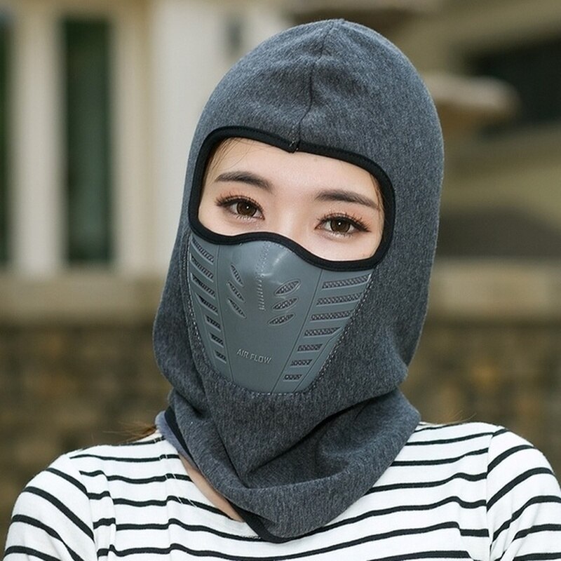 Mascarilla facial cálida para Motocross, máscara de lana térmica para exteriores, para ciclismo, para invierno