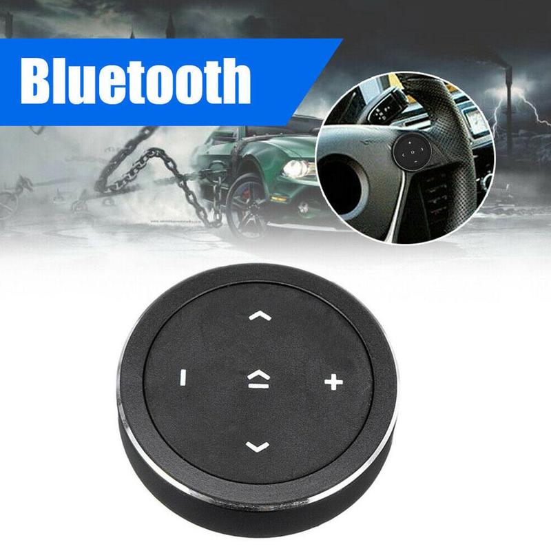 Wireless Bluetooth Remote Control Button Car Steering Media Music Audio Wheel X3Q4