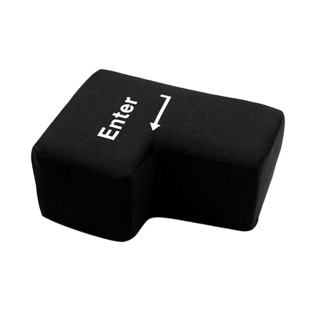 OCDAY Portable Decompression USB Big Enter Key Pillow Soft Computer Button Return Key Pillow Offices Vent Toys stress Relief Toy