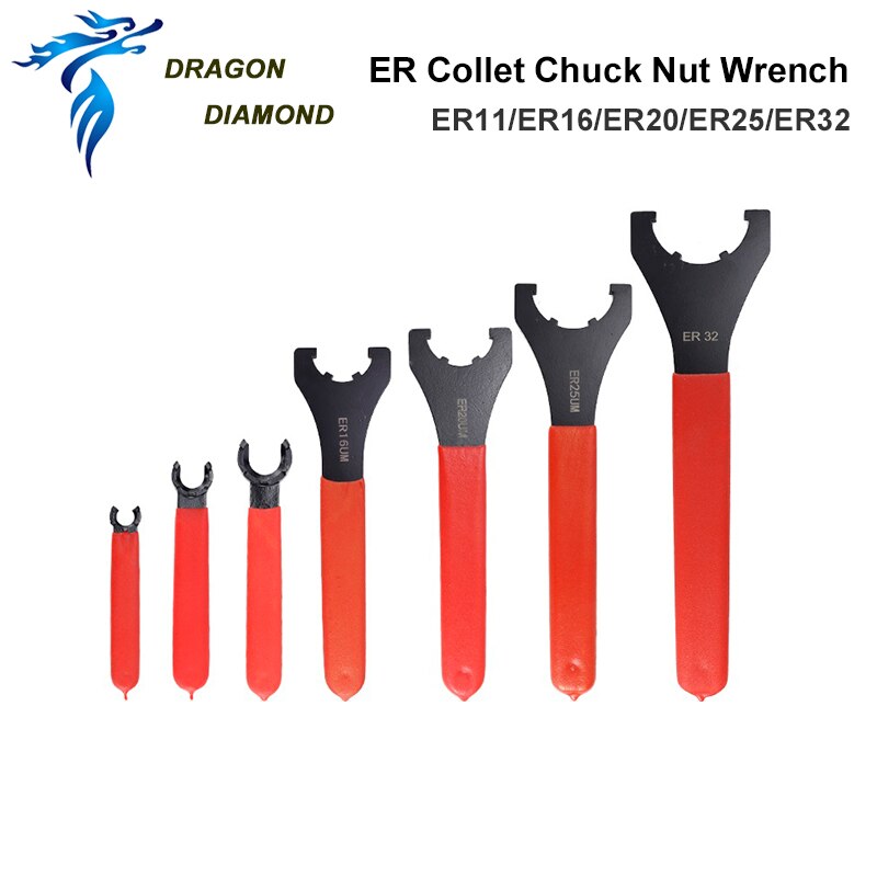 DRAGON DIAMOND ER Spanner ER11/ER16/ER20/ER25/ER32 M/UM Type ER Collet Chuck Nut Wrench CNC Milling Tool Lathe Tools
