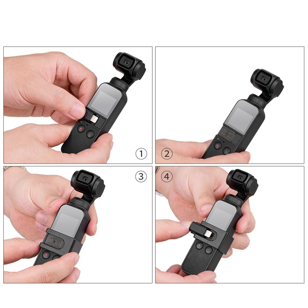 Fixed Frame Expansion Adapter Mount External Accessory for DJI Osmo Pocket Gimbal Camera