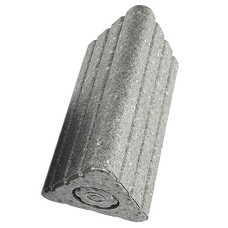 Rodillo de espuma 2 en 1 para Fitness, rodillo para músculos triangulares, Pilates, gimnasio, Fitness, Yoga: Gris