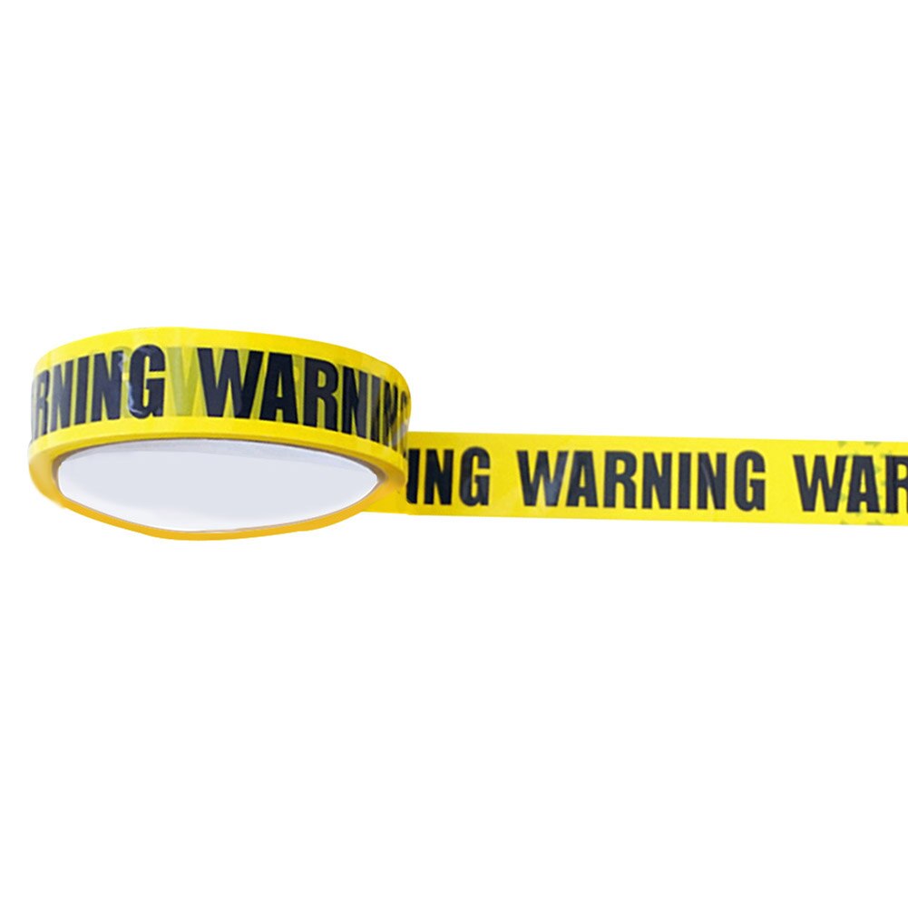 1 Roll DIY Landmarks Stickers Warning Tape Danger Caution Fragile Keep