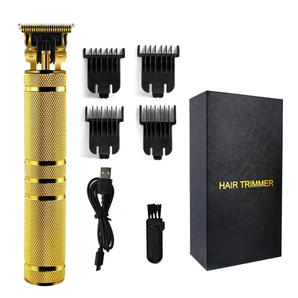 Cordless T blade Hair Trimmer Zero Barber Men Hair Clippers 1500mAh Beard Shaver Haircut Salon Electric USB Rechargeable Razor: 110473