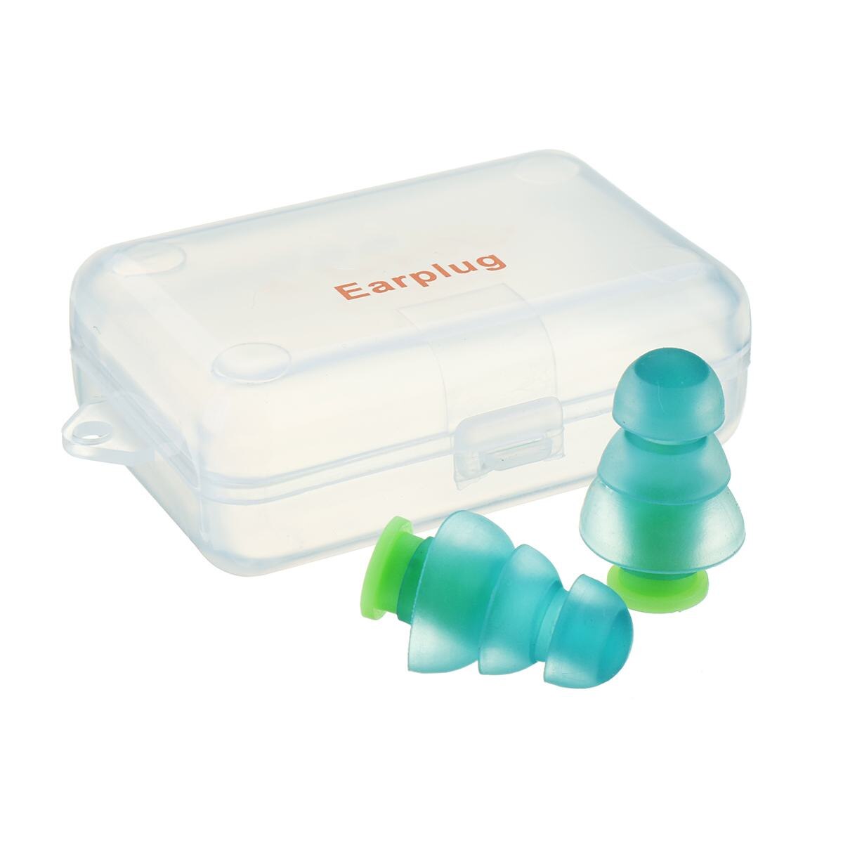 1 Pair Silicone Noise Cancelling Ear Protector Hearing Protection Earplugs For Concerts Musician Reusable Silicone Ear Plugs