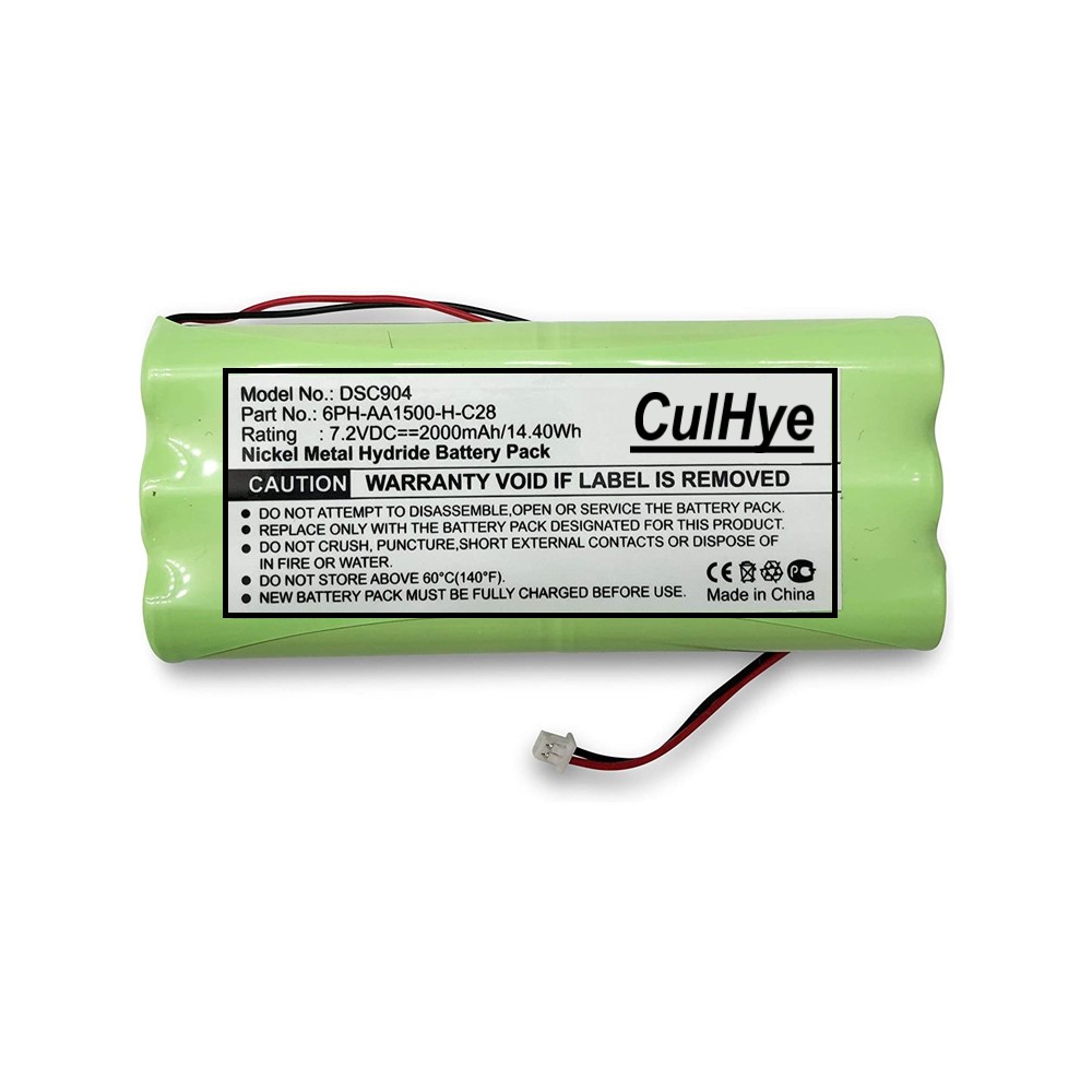 7.2V Ni-Mh Replacement Battery for Alarm DSC 6PH-AA1500-H-C28, 9047 Powerseries Security System, SCW9045, Direct Sensor, 2000mAh