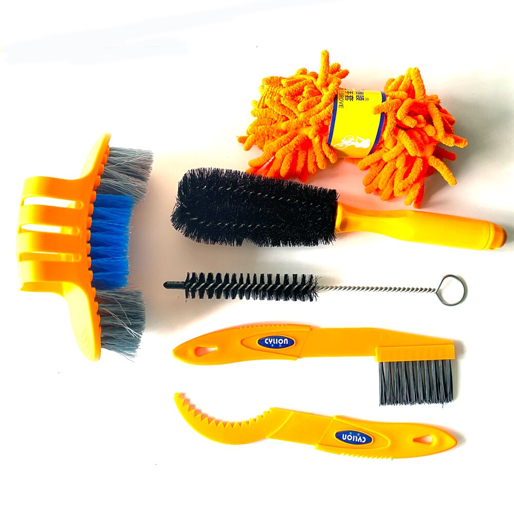 Bike Chain Cleaner Clean Machine Brushes Cycling Cleaning Kit Bicycle Brush Maintenance Tool for Mountain Road City BMX: 03