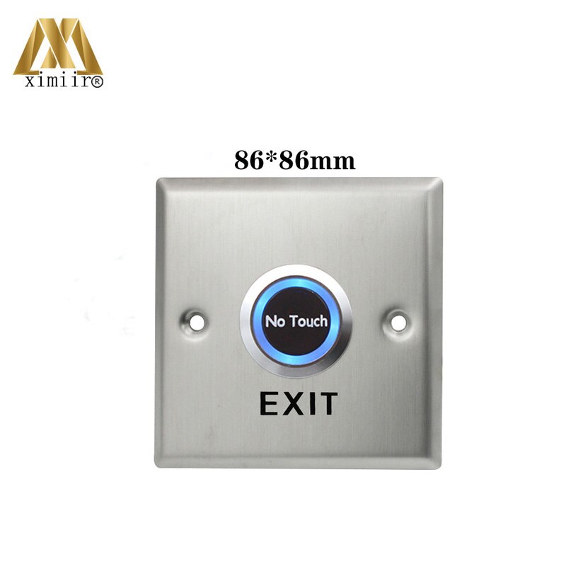 Stainless Steel Infrared No Touch Contactless Door Release Exit Button EI01 Door Sensor Switch LED Indication: EI01-D