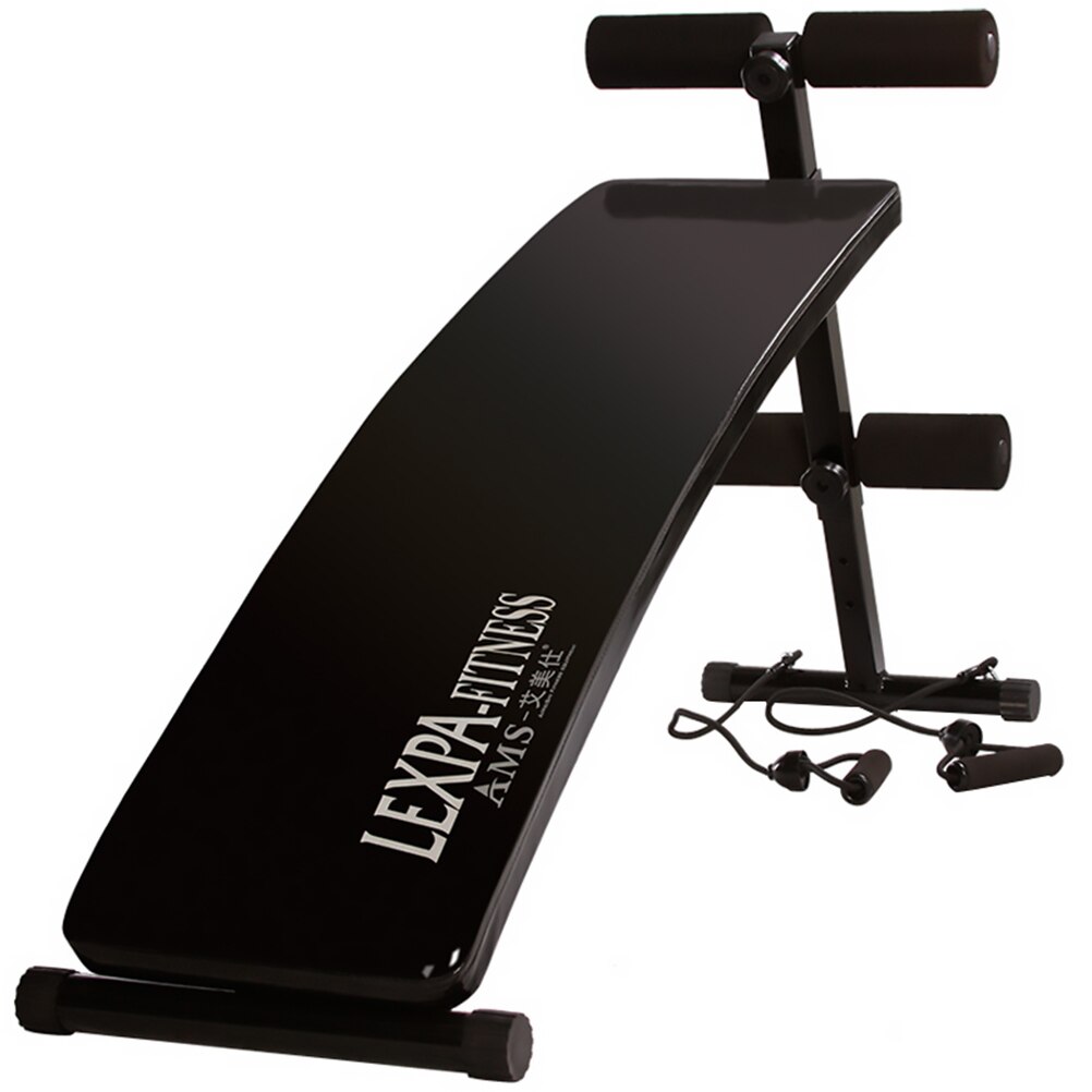 Folding Sit Up Bench Abdominal Exercise Board Workout Fitness Equipment (Black)