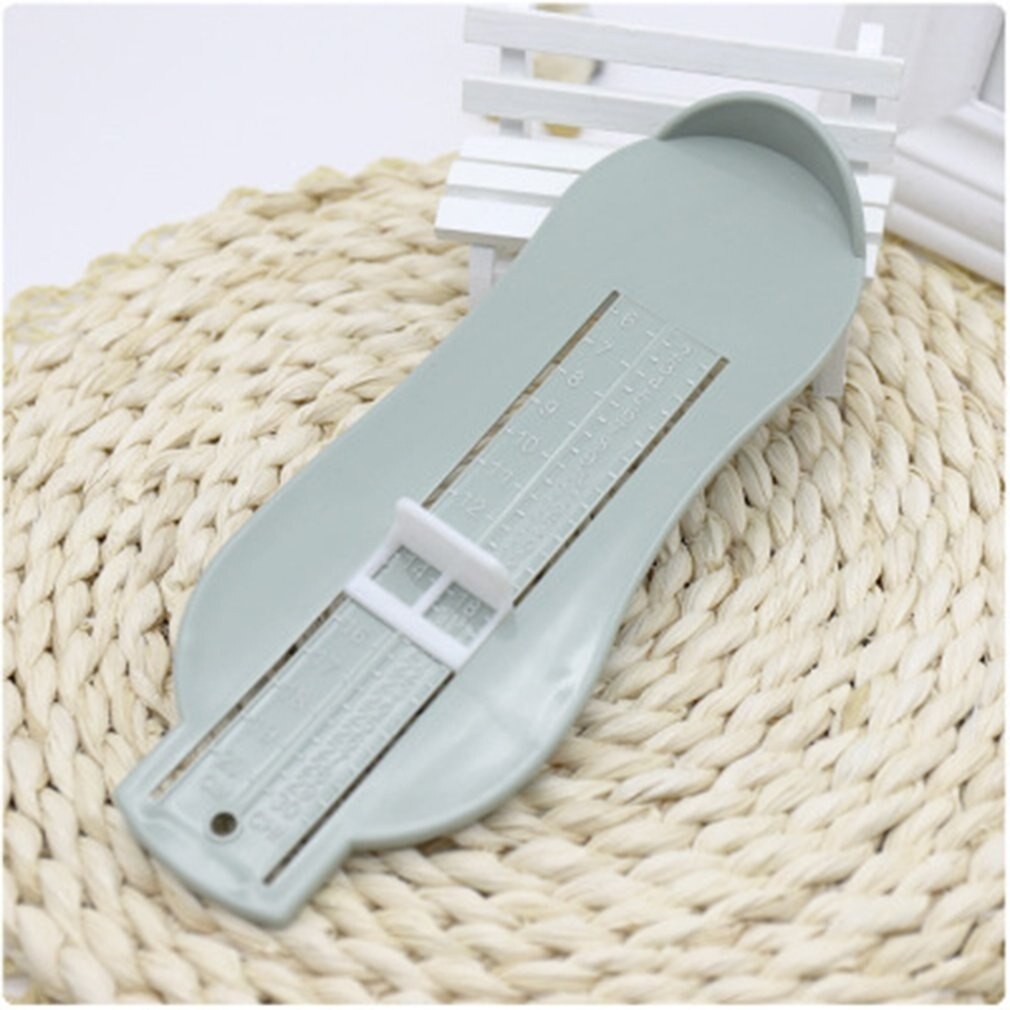 Plastic kindervoetmeter 3 kleuren meet babynagelverzorging babyvoetliniaal kindervoetlengtecalculator babynagelverzorging