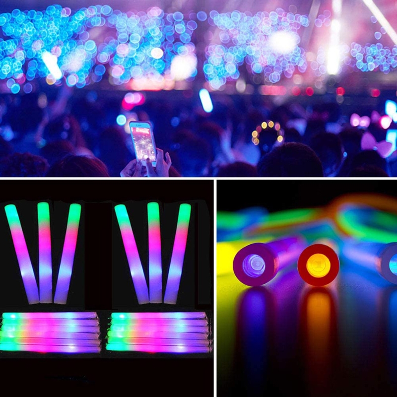 Palo de espuma LED para , palos de luz para cumpleaños, boda, Festival, eventos deportivos, conciertos, accesorios de Halloween y Navidad