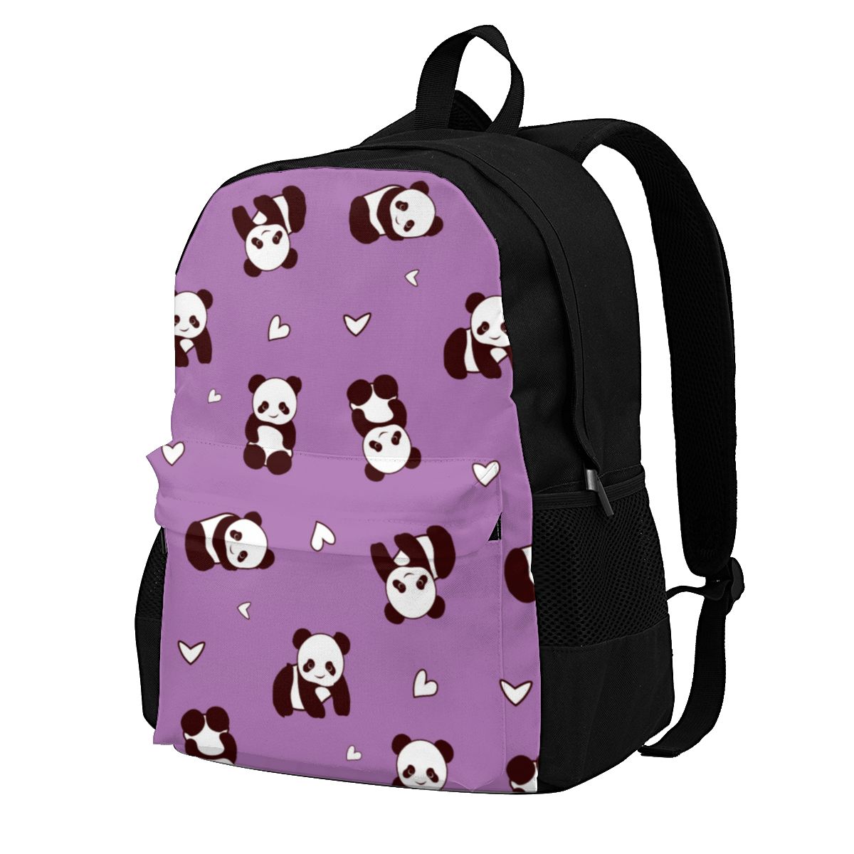 Rucksäcke mit wütendem panda-motiv, pandamonium university-rucksack für teenager, schöne polyestertaschen: 2