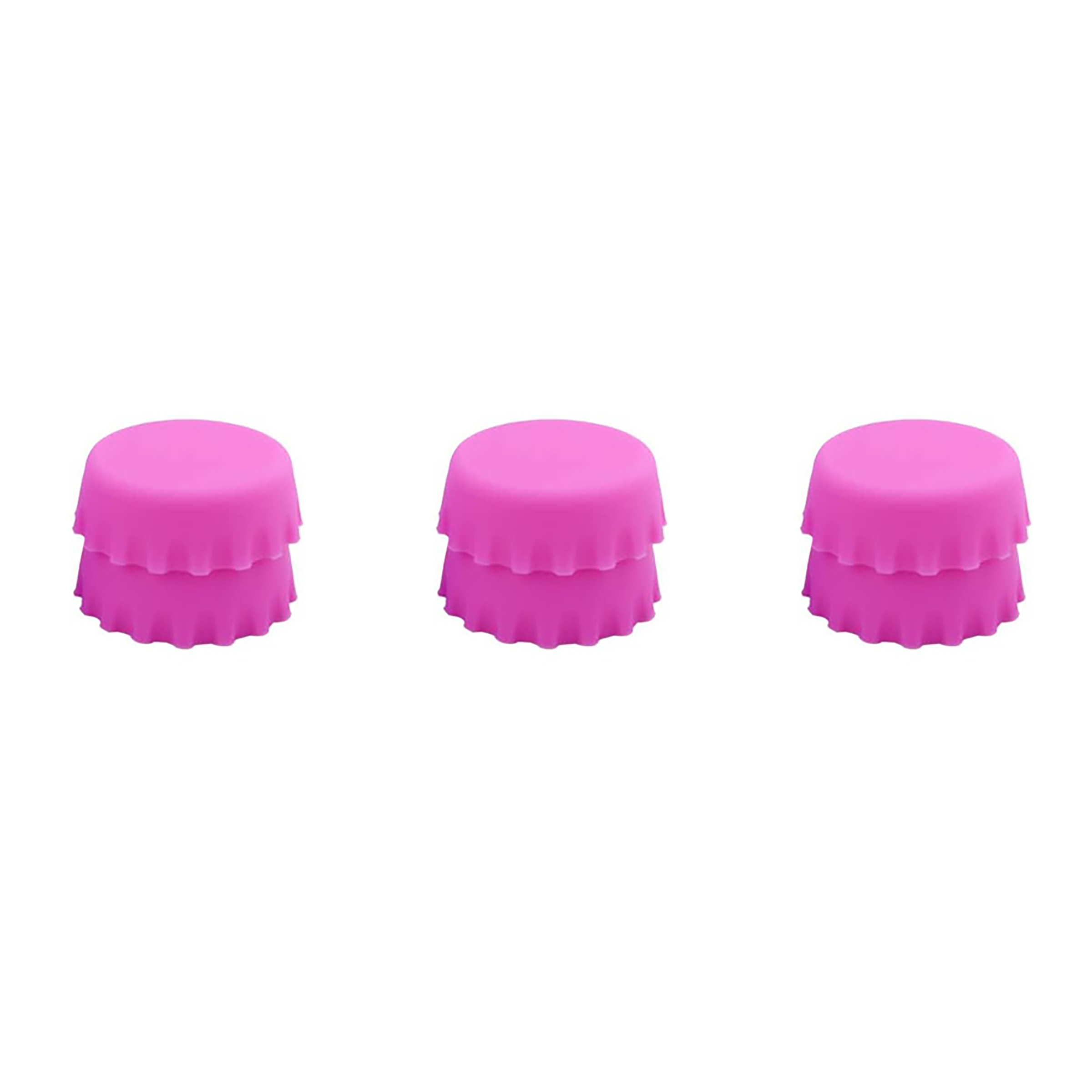 Tapa de botella de cerveza de silicona, cubierta conservante, tapa de botella, vinagre, corctel de soja, 3cm, tapón de vino, accesorios de Bar, 2/6/12 Uds.: Multicolor