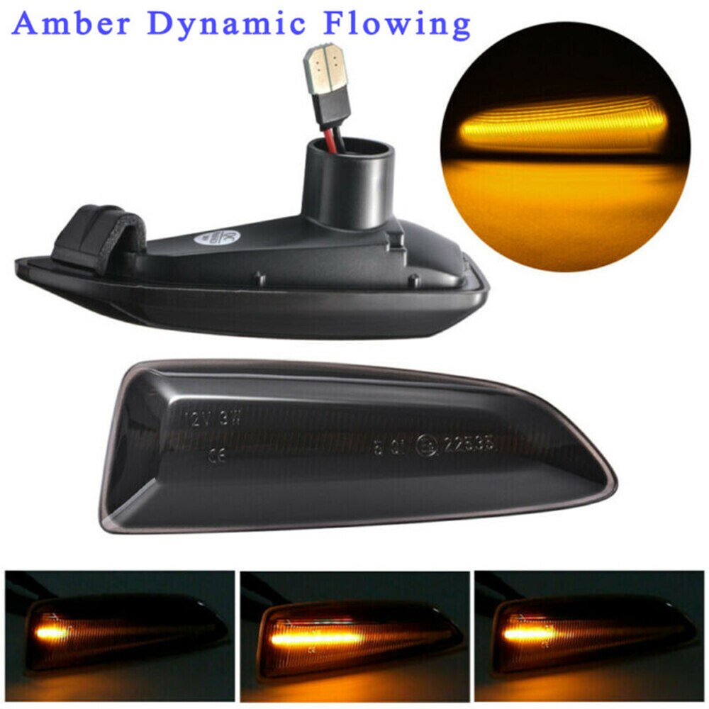 Vervanging Side Marker Licht Accessoires Auto Amber Abs + Pc 3W Voor Opel Astra J K