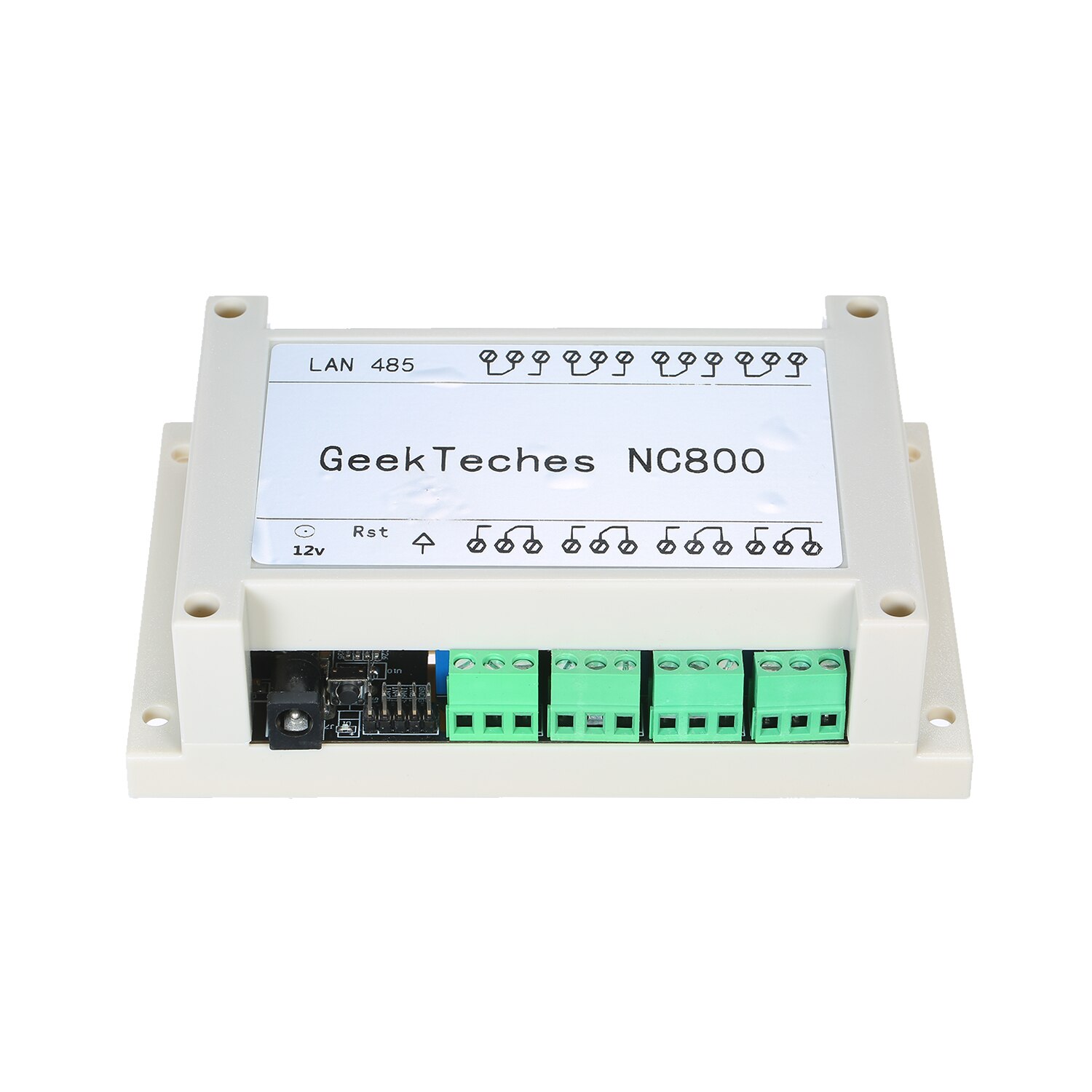TCP/IP Remote Controller Module with 8 Channel Relay(WEB) 9V-40V Smart Home Automation Switch Module: White