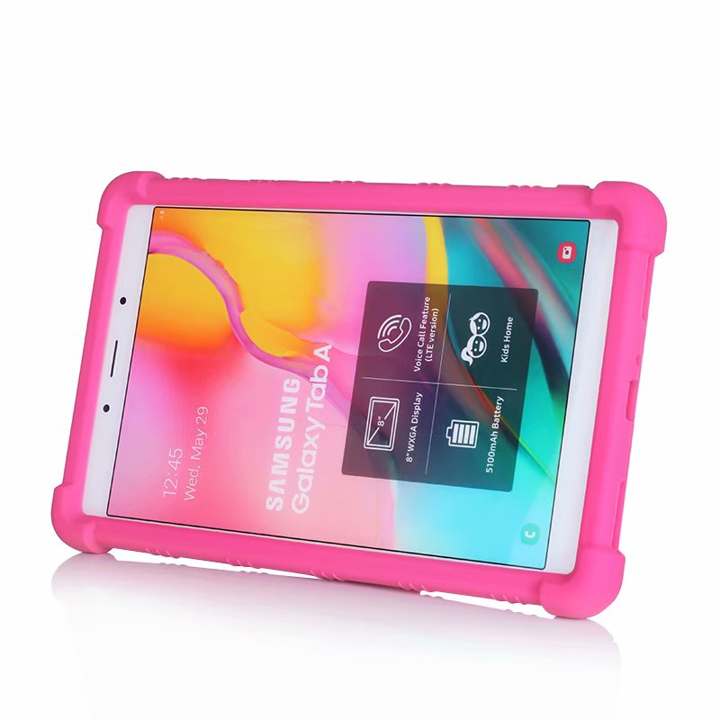 Zachte Siliconen Kinderen Case Voor Samsung Galaxy Tab Een 8.0 SM-T290 SM-T295 SM-T297 Tablet Funda Shockproof Cover Met Kickstand