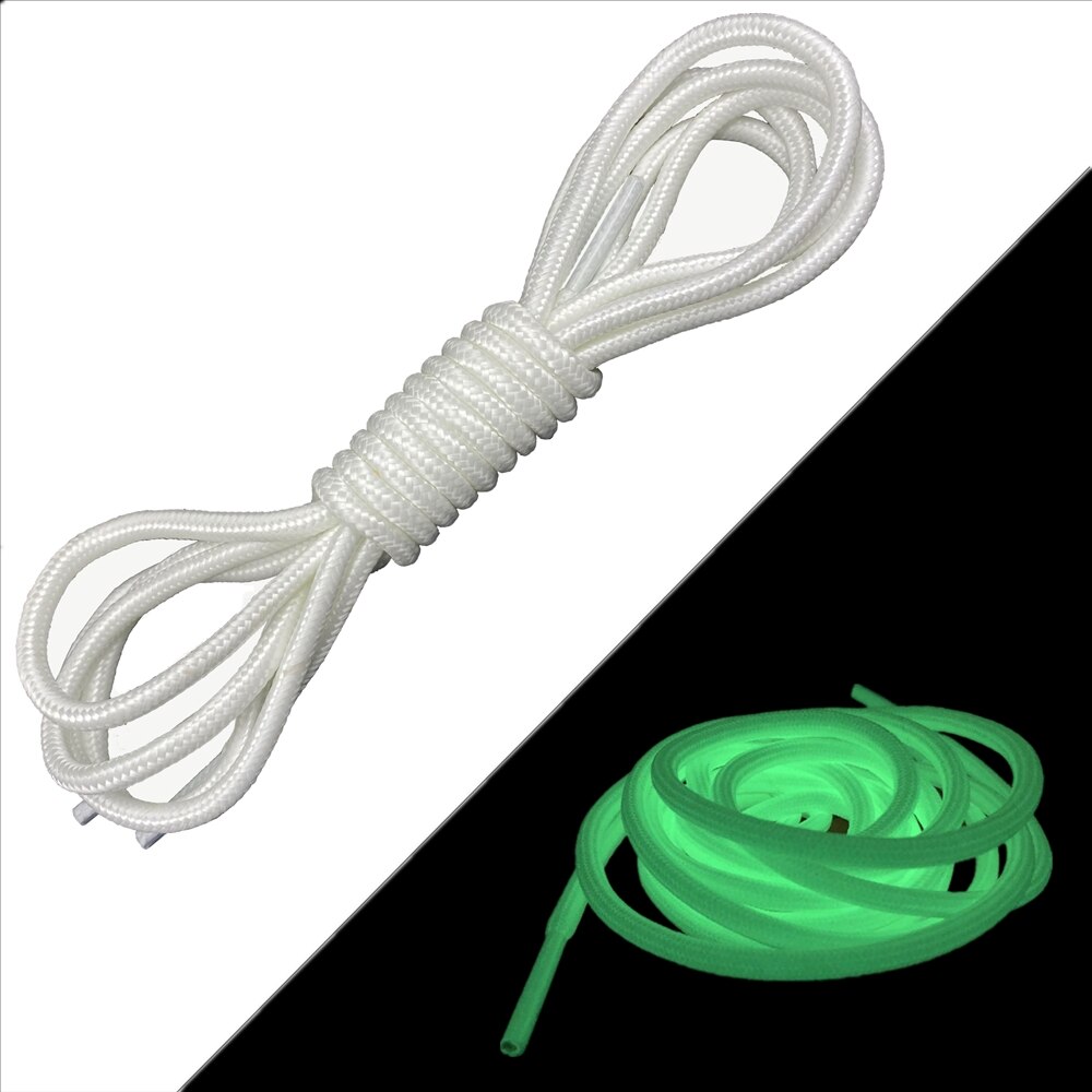 Reflecterende veters met platte breedte voor hardloopschoenen, veiligheidslichtgevende grijze lichtgevende veters voor sneakers, unisex voor sport, canvas schoenen: Fluorescentie wit